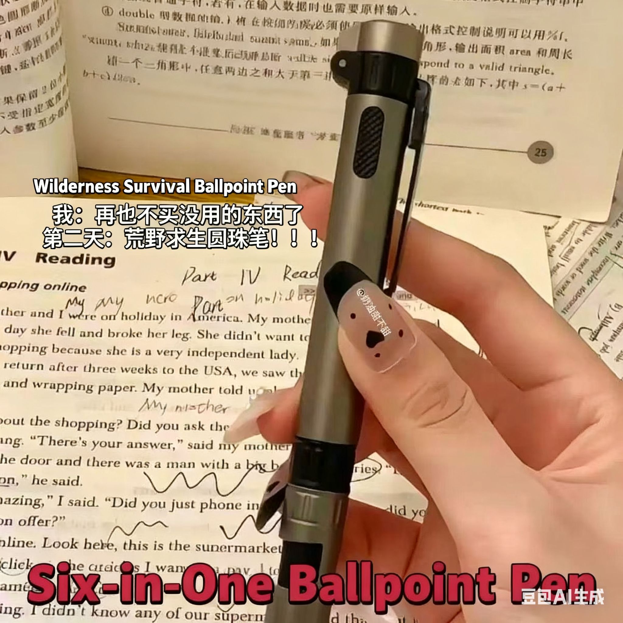 Fashionable multi-function decorative pen