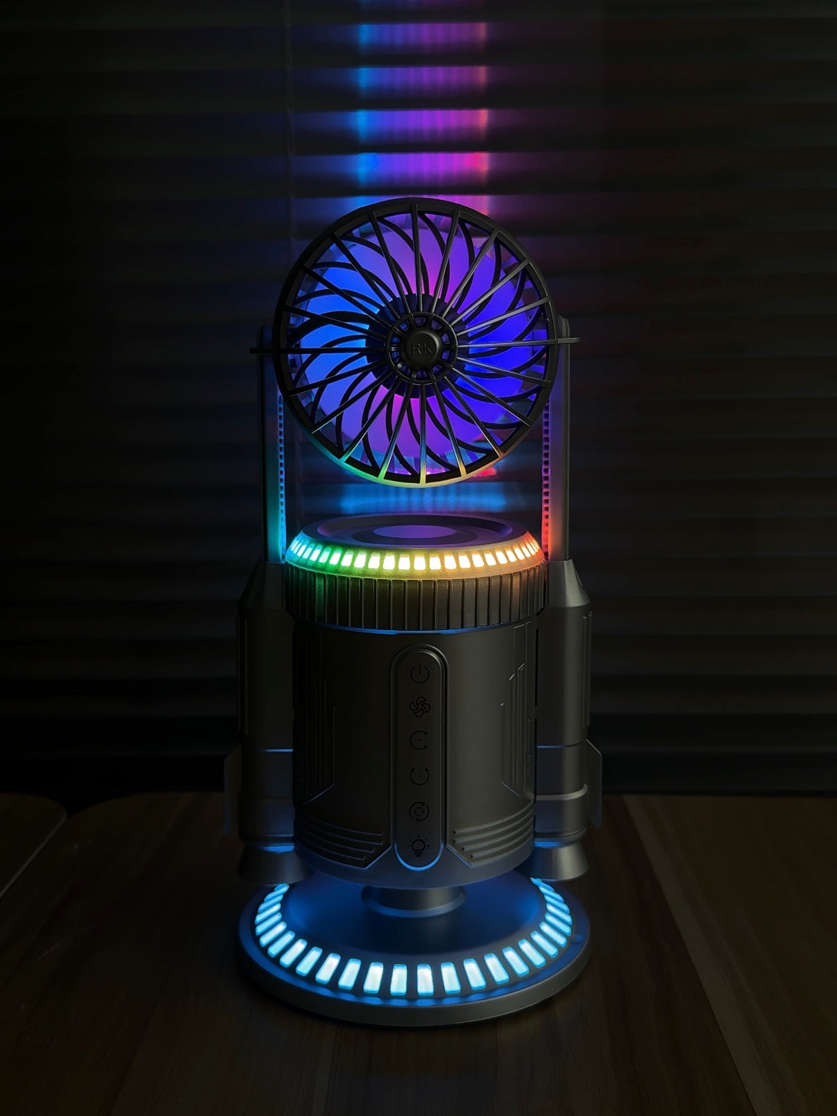 Multifunctional rocket fan