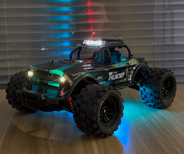 Remote-controlled off-road racing car